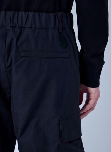 LN-CC® - Moncler: Cotton Blend Trousers - Black Moncler Cotton Blend Trousers Black mon0166018