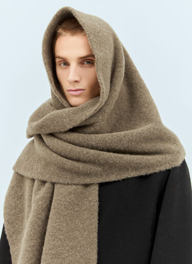 Lemaire Maxi Fluffy Scarf Khaki lem0158012