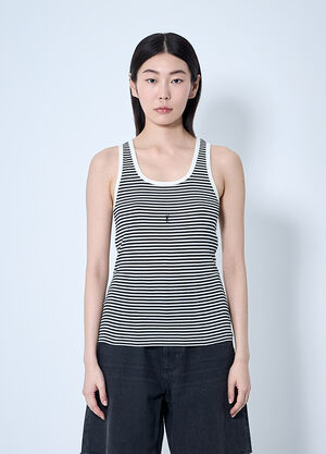 Saint Laurent Cassandre Tank Top Black sla0260080