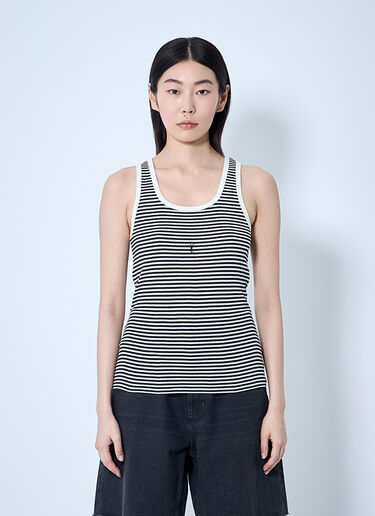 Saint Laurent Cassandre Tank Top Black sla0260080