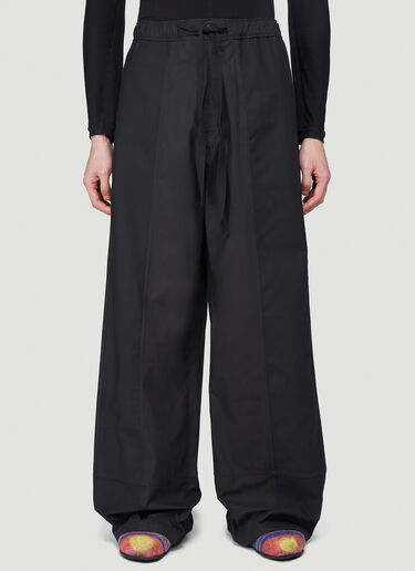 J.W. Anderson Contrast Panel Drawstring Pants Black jwa0140012