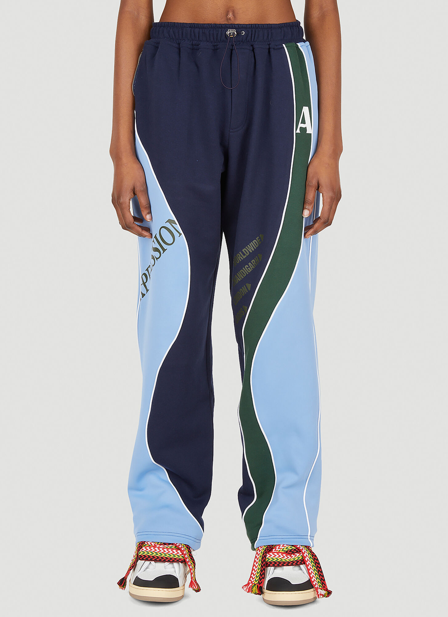 Shop Ahluwalia Femi Track Pants In Blue