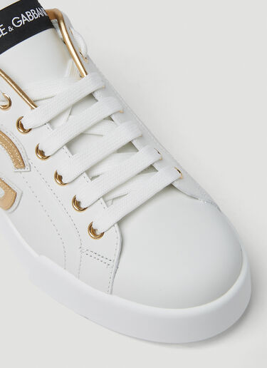 Dolce & Gabbana Logo Patch Sneakers White dol0249066