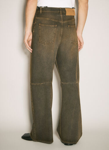MM6 Maison Margiela 阔腿牛仔裤 棕色 mmm0158004