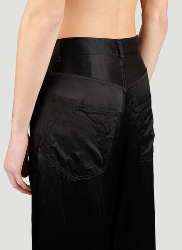Balenciaga Five Pocket Satin Pants Black bal0353001