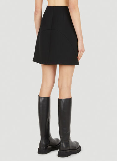 Jil Sander 프론트 스플릿 미니 스커트 블랙 jil0250004