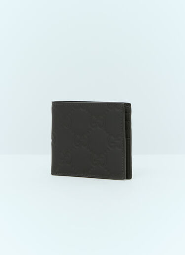 GG Rubber Effect-Bi-Fold Wallet Gucci GG Rubber Effect-Bi-Fold Wallet Black guc0155110
