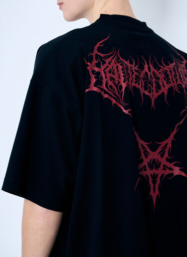Vetements 데스 메탈 티셔츠  블랙 vet0160005