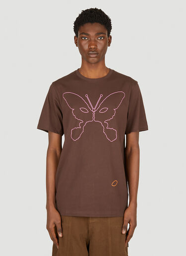 P.A.M. Butterfly Effect T-Shirt Brown pam0149002