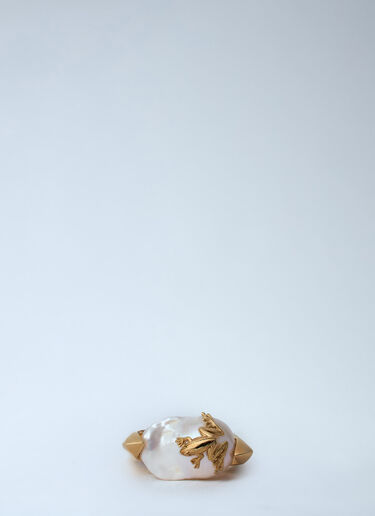 Bottega Veneta 라나 진주 반지  골드 bov0260033