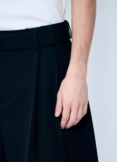 Jil Sander Belted Pleated Shorts Black jil0159006