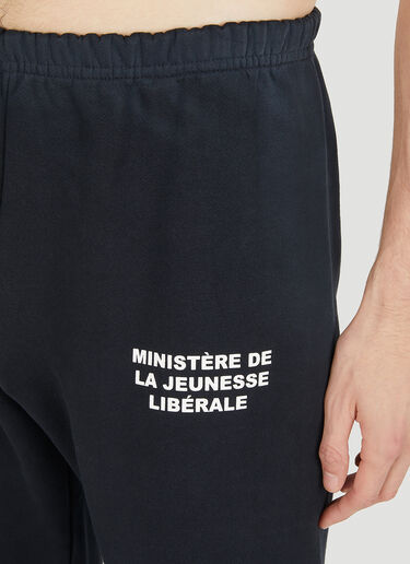 Liberal Youth Ministry Logo Print Track Pants Black lym0150010