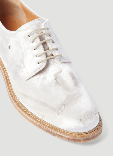 Maison Margiela Distressed Oxford Shoes White mla0151024