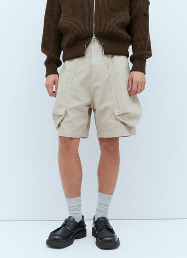Jacquemus Le ショート カーゴ Croissant バミューダショーツ ライトベージュ jac0154004