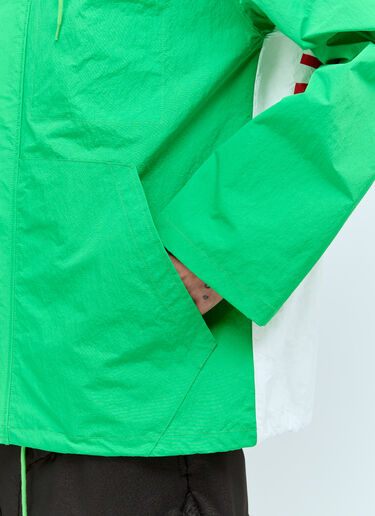 Walter Van Beirendonck Stop Hooded Jacket Green wlt0156002