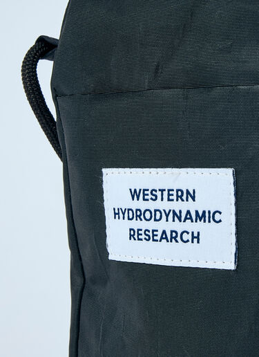 Western Hydrodynamic Research Logo Patch Sling Crossbody Bag Black whr0156012