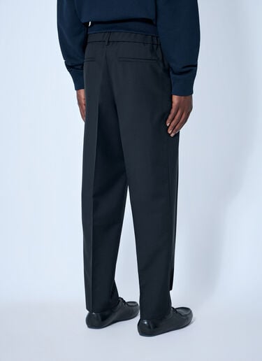 LN-CC® - Jil Sander: テーパードクロップドレッグトラウザーズ - ブラック Jil Sander テーパードクロップドレッグトラウザーズ ブラック jil0165002