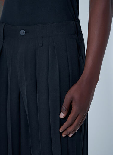 Pleated Wool-Blend Trousers Homme Plissé Issey Miyake Pleated Wool-Blend Trousers Black hmp0164001