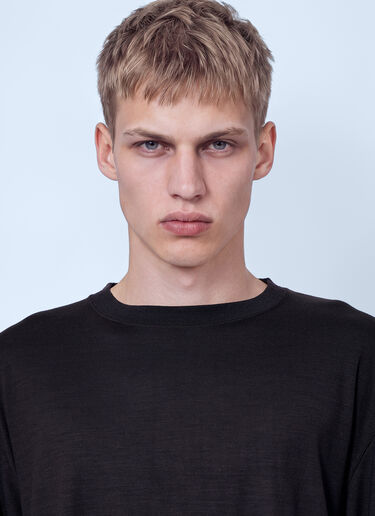 Studio Nicholson Pinhas Long Sleeve T-Shirt Brown stn0165006