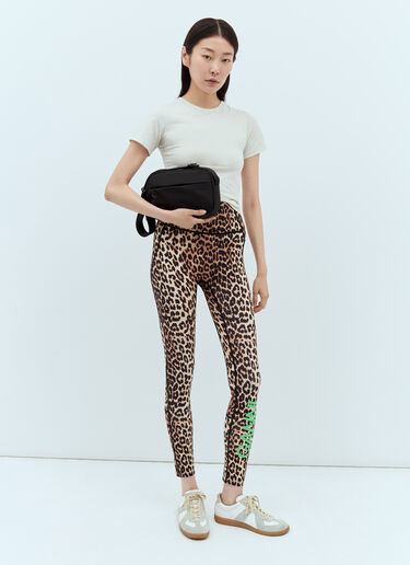 GANNI Active Ultra High Waist Leggings Brown gan0255043