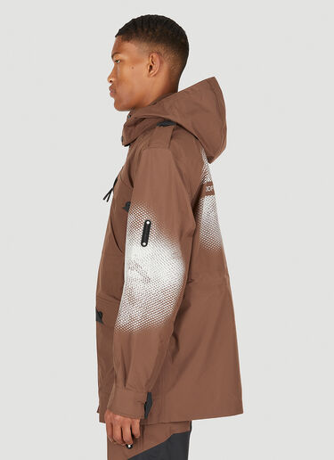 A-COLD-WALL* Graphic M-65 Shell Hooded Jacket Brown acw0149007