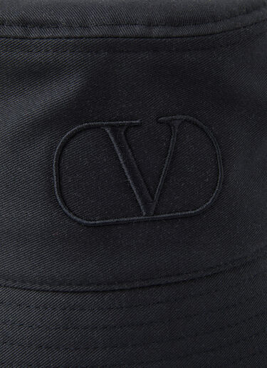 Valentino Logo Bucket Hat Black val0148036
