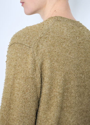 Maison Margiela Pilling Crewneck Sweater Brown mla0159005