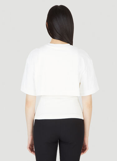 Alexander McQueen Logo Print Layered T-Shirt White amq0247024