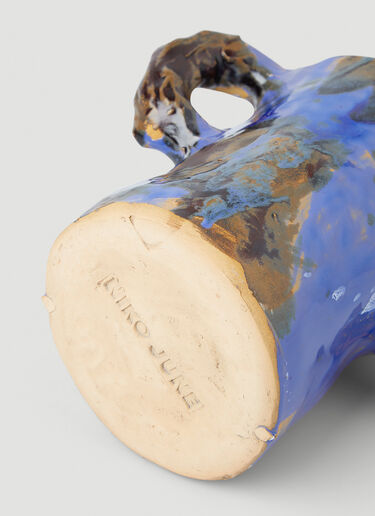 Niko June Paint Splatter Vase Blue nkj0347005