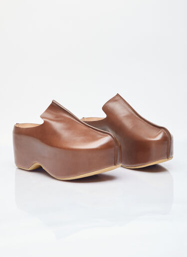 JW Anderson Platform Clog Shoe Brown jwa0255001