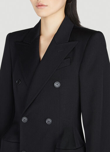 Balenciaga Hourglass Tailored Coat Black bal0251040