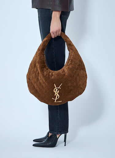 Saint Laurent イケア ホーボーショルダーバッグ ブラウン sla0263047