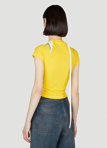 Ottolinger Deconstructed Cropped T-Shirt Yellow ott0252006