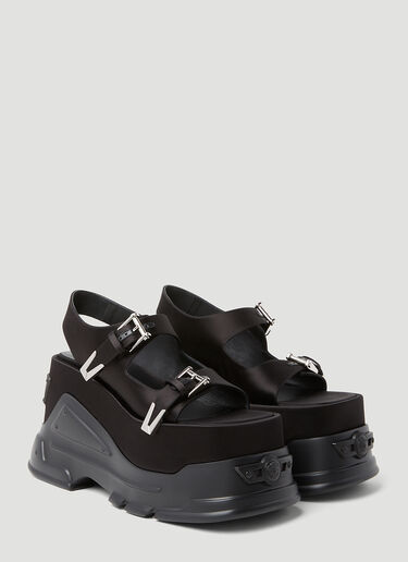 Versace 厚底凉鞋 黑色 vrs0252026