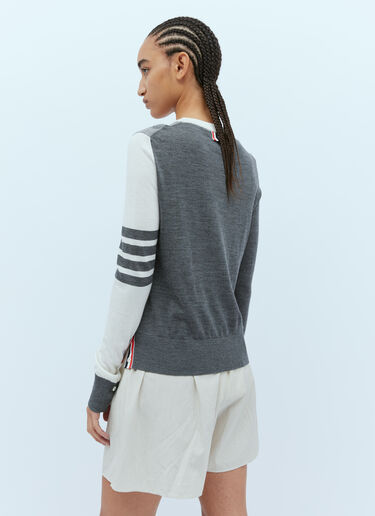 Thom Browne 4バー・ウールセーター グレー thb0253013