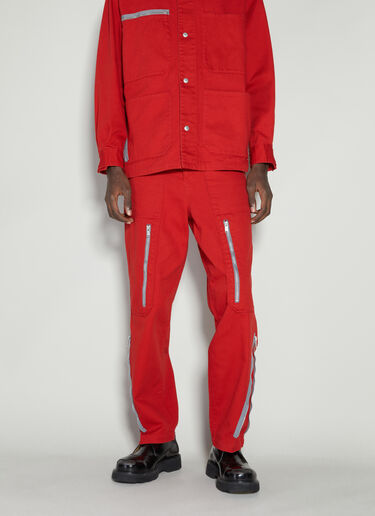 UNDERCOVER Cotton Twill Pants Red und0153008