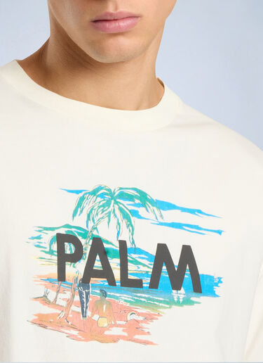 Palm Angels Palm Island Regular T-Shirt White pma0166238