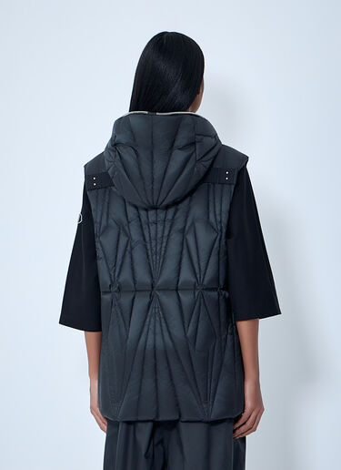 Moncler x Rick Owens Geocamo Flight Quilted Hooded Gilet Black mcs0363007