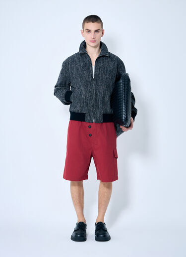 Bottega Veneta Light Cotton Twill Shorts Red bov0159002