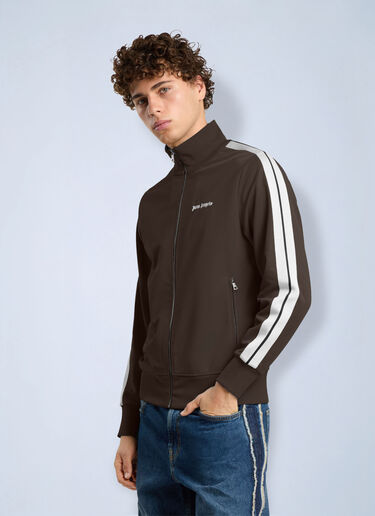 LN-CC® - Palm Angels: Classic Logo Track Jacket - Brown Palm Angels Classic Logo Track Jacket Brown pma0166280