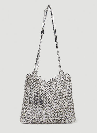 Rabanne 1969 Metallic Disc Shoulder Bag Silver pac0247003