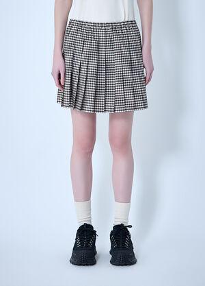 Moncler Pleated Mini Skirt Grey mon0264017