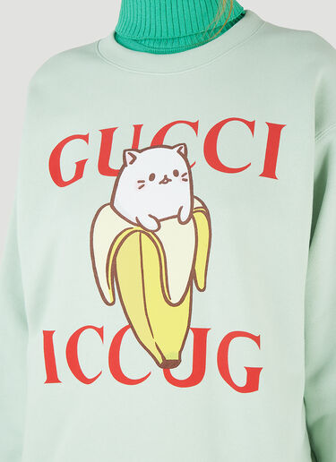 Gucci [ばなにゃ] スウェットシャツ グリーン guc0245060