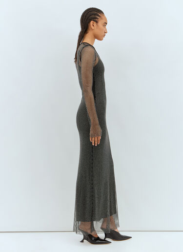 Sportmax 라인스톤 튈 맥시 원피스 블랙 spx0257001