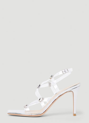 Gianvito Rossi Embellished Strappy Sandals Silver gia0252002