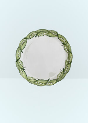 Les-Ottomans Lily Of The Valley Presentation Plate White wps0691391