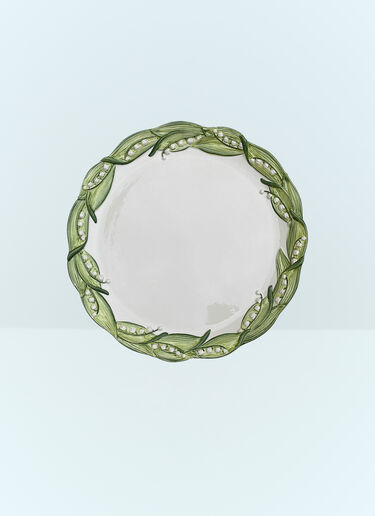 Les-Ottomans Lily Of The Valley Presentation Plate Multicolour wps0691380