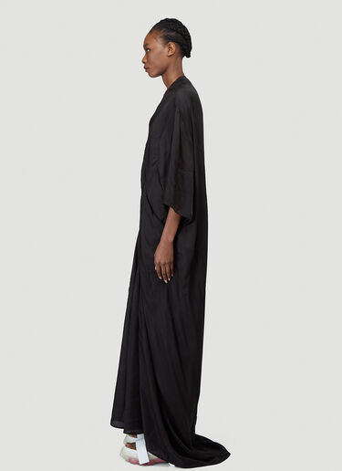 Rick Owens Satin Gown Black ric0239004