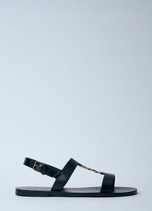 Saint Laurent Cassandra Sandals Black sla0160006
