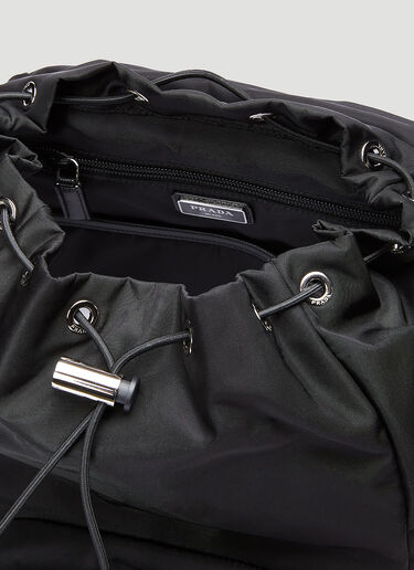 Prada Nylon and Saffiano Leather Backpack Black pra0143039